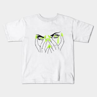 Feminine green Kids T-Shirt